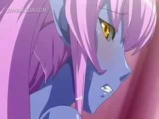 3d anime babe fucking dick gets jizzed on big tits