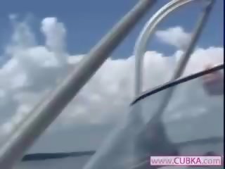 Teen fucked on the yacht