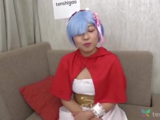 Japans riho in haar favoriet anime kostuum komt naar interview met ons bij tenshigao - penis zuigen en bal likken amateur zitbank gieten 4k &lbrack;part 2&rsqb;