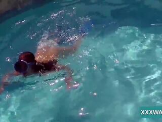 Terrific Brunette prostitute Candy Swims Underwater, xxx movie 32