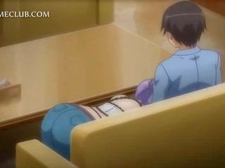 Anime sweetheart opening legs for a hot pussy