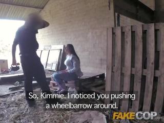 Fake pulisi farmers slut fucks cops truncheon