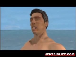 3d animated hot slut sucks jago and gets jizzed