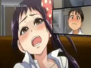 Horny Anime Teeny Blowing And Fucking Giant Cock