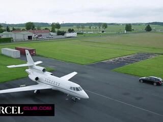 Exclusive trio and anal dirty video inside a private jet