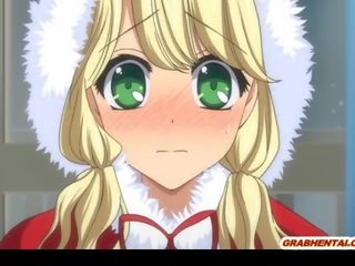 Berpayu dara besar anime santa keras poking dan creampie