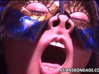 Asian bitch ultra toyed and cum spunked in her fac