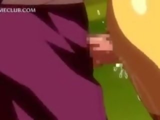 Armas 3d anime punapea saab kuum keha täidetud koos sperma