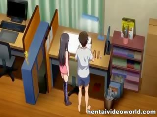 Hentai donker haired in mees baan hentai porno
