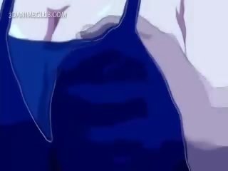 Drei rallig spikes ficken ein süß anime unter wasser