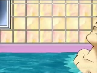 Násťročné anime cutie dostane ústa fucked v detail