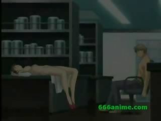 Гаряча грудаста аніме scientist йде збуджена і трахає пацієнт